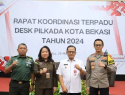 Pj Wali Kota Bekasi Gani Muhamad Buka Rapat Koordinasi Terpadu Desk Pilkada Kota Bekasi Tahun 2024