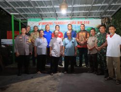 Kapolres Metro Bekasi Kota Bersama Dandim 0507/Bekasi Kunjungan Ke Kantor Seketariat RW.18 Kelurahan Pekayon Jaya