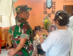 Sebagai Bentuk Kepedulian, Danramil 02 Pondok Gede Melayat Ke Rumah Duka Warga Binaan