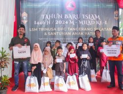 Acara Santunan Yatim & Milad ke-1 LSM Trinusa DPC Tangsel Berlangsung Khidmat