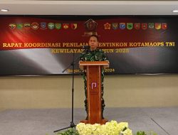 Asops Panglima TNI Buka Acara Penilaian Rentinkon Tahun 2025 Kotamaops TNI