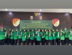 Ketua Persit KCK Cab XXI Kodim 0507 Bekasi Buka Pelatihan Pembuatan Keterampilan Tali Makrame Untuk Anggota