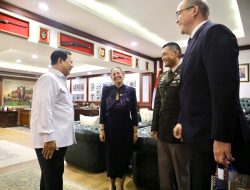 Menhan Prabowo Terima Kunjungan Dubes AS di Kemhan