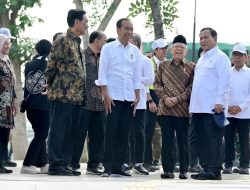 Panglima TNI Dampingi Presiden RI Tinjau Embung MBH dan Sumbu Kebangsaan di IKN