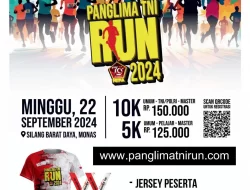 Semarakan HUT Ke-79 TNI, Ayo Ikuti dan Bergabung Bersama Panglima TNI Run Tahun 2024