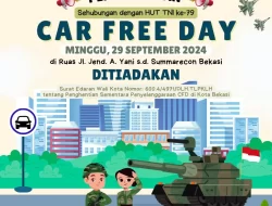 Memperingati HUT TNI KE-79 Pemkot Bekasi Tiadakan CFD  Sementara