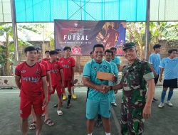 Semarakkan HUT ke-79 TNI, Koramil 02/Pondok Gede Gelar Pertandingan Futsal