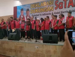 Relawan SaTAHi Gelar Deklarasi Dukung Tri Adhianto-Abdul Harris Bobihoe di Pilkada Kota Bekasi 2024