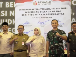 Tingkatkan Sinergisitas, Bawaslu Gelar Deklarasi Netralitas ASN, TNI, & Polri