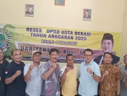 Giat Acara Reses Dariyanto Persoalan Adanya Keluhan Warga Pungutan Liar di Pasar Baru Bekasi