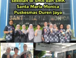 Cek Kesehatan Anak Sekolah di SMA dan SMK Santa Maria Monica oleh Puskesmas Duren Jaya