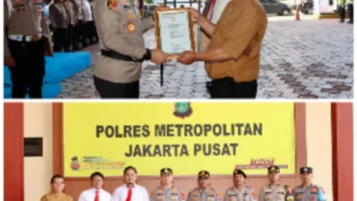 Warga Bantu Polisi Ungkap Narkoba, Polres Jakpus Beri Penghargaan