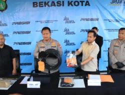 Polres Metro Bekasi Kota Ungkap Kasus Pencurian Kabel BTS di Bekasi Selatan, Pelaku Residivis Aksi Serupa Terancam 7 Tahun Penjara