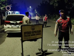 Polsek Rawalumbu Gelar Apel Malam dan Patroli KRYD, Wujudkan Rasa Aman untuk Masyarakat