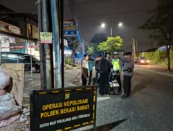 Jaga Jakarta On The Spot Gelar Razia Stasioner dan Patroli Polsek Bekasi Barat Cegah Tawuran serta Kejahatan Jalanan