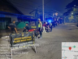 Jaga Jakarta On The Spot Polsek Bekasi Barat Gelar Razia Stasioner dan Patroli, Cegah Kejahatan Jalanan hingga Tawuran