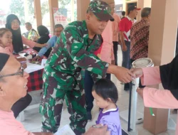 Dukung Kesehatan Masyarakat, Serka Anton Ady Dampingi Pelaksanaan Posyandu ILP Kelurahan Sananwetan