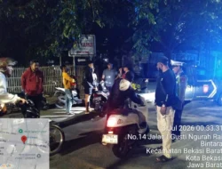 Gelar Razia Stasioner dan Patroli Jaga Jakarta On The Spot Polsek Bekasi Barat Cegah Tawuran