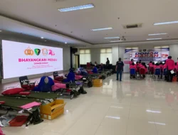 Gandeng PMI, Sie Dokkes Polres Metro Bekasi Kota Sukses Gelar Bakti Kesehatan Donor Darah