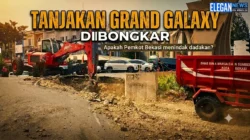 Pemkot Bekasi Ambil Tindakan, Jalan Grand Galaxy yang Terlalu Curam Dibongkar