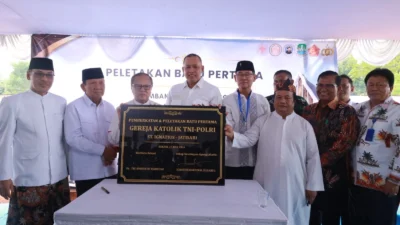 Peletakan Batu Pertama Gereja St. Ignatius, Wali Kota Pastikan Jaminan Hukum Pendirian Rumah Ibadah