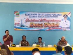 Pemdes Kedung Pengawas Gelar Rapat Minggon dan Sosialisasi Pengembangan Desa Digital