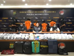 Polda Metro Jaya Berhasil Mengungkap Peredaran Narkotiks Golongan II Henis Etomidate Sebanyak 8.698 Pcs Cartridge