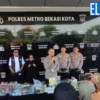 Polres Metro Bekasi Kota Bongkar 99 Kasus Narkotika, Peredaran Obat Keras Jadi Sorotan