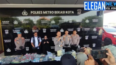 Polres Metro Bekasi Kota Bongkar 99 Kasus Narkotika, Peredaran Obat Keras Jadi Sorotan