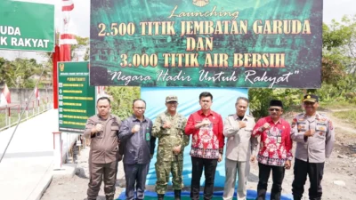 Dandim 0808/Blitar Hadiri Launching 2.500 Jembatan Garuda dan 3.000 Titik Air Bersih oleh Presiden Prabowo Subianto