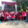 Semarak HUT RI ke-81, Warga Bantargebang Kompak Senam Bersama, Lurah Apresiasi UPB atas Penghijauan