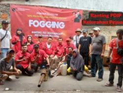 Ranting PDI Perjuangan Kelurahan Pejuang Gelar Fogging dan Serap Aspirasi Bersama Warga RT 001/RW 001