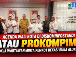 Agenda Wali Kota di Diskominfostandi atau Prokompim? Pokja Wartawan Minta Pemkot Bekasi Buka Alurnya