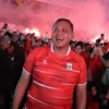 Serunya Wali Kota Bekasi dan Warga Nobar Timnas di Plaza Patriot Chandrabhaga